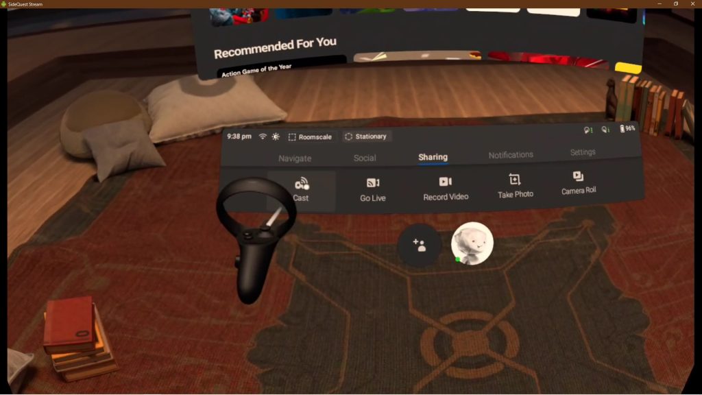 cast from oculus quest to pc