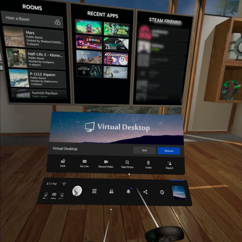 steam vr virtual desktop oculus quest