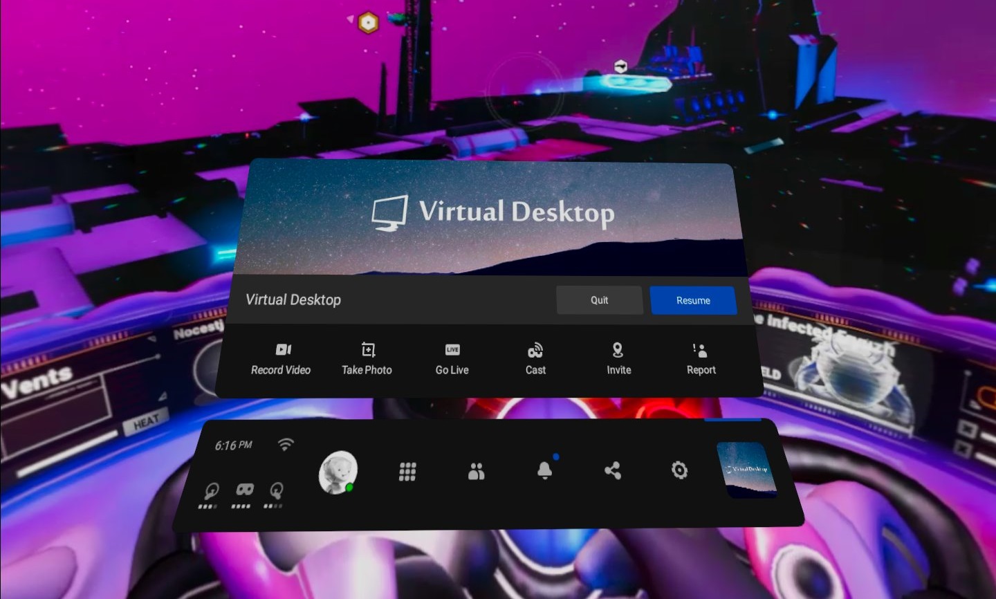 Uregelmæssigheder bacon Forbindelse How to play PCVR games on Oculus Quest with Virtual Desktop — techtipsVR