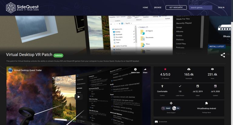 How to play PCVR games on Oculus Quest with Virtual Desktop — techtipsVR
