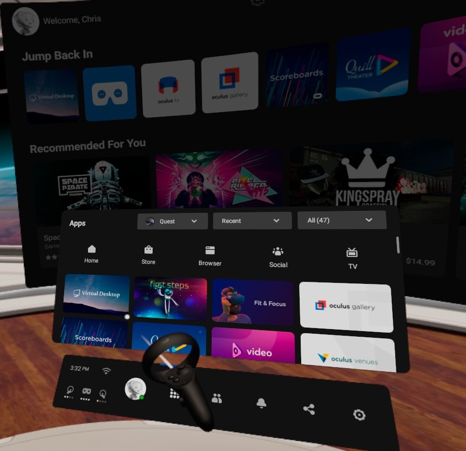 oculus quest link shadow pc