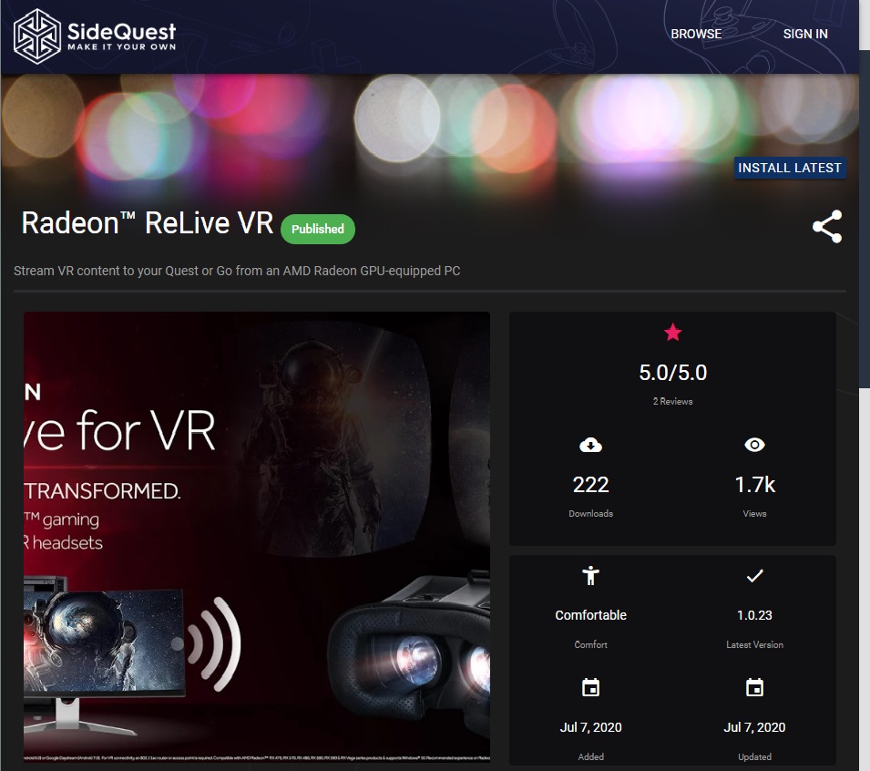 oculus quest sideload steam vr