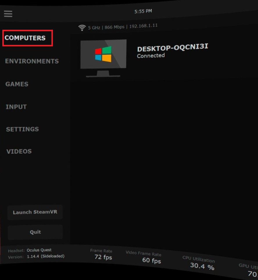 virtual desktop oculus quest steam vr